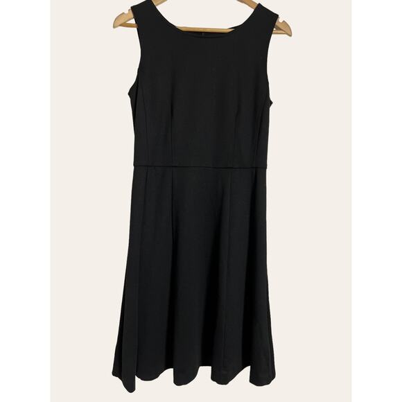 Anthropologie Hutch Black April Cutout Tie Front A-Line Sleeveless Dress Size M - Picture 6 of 9